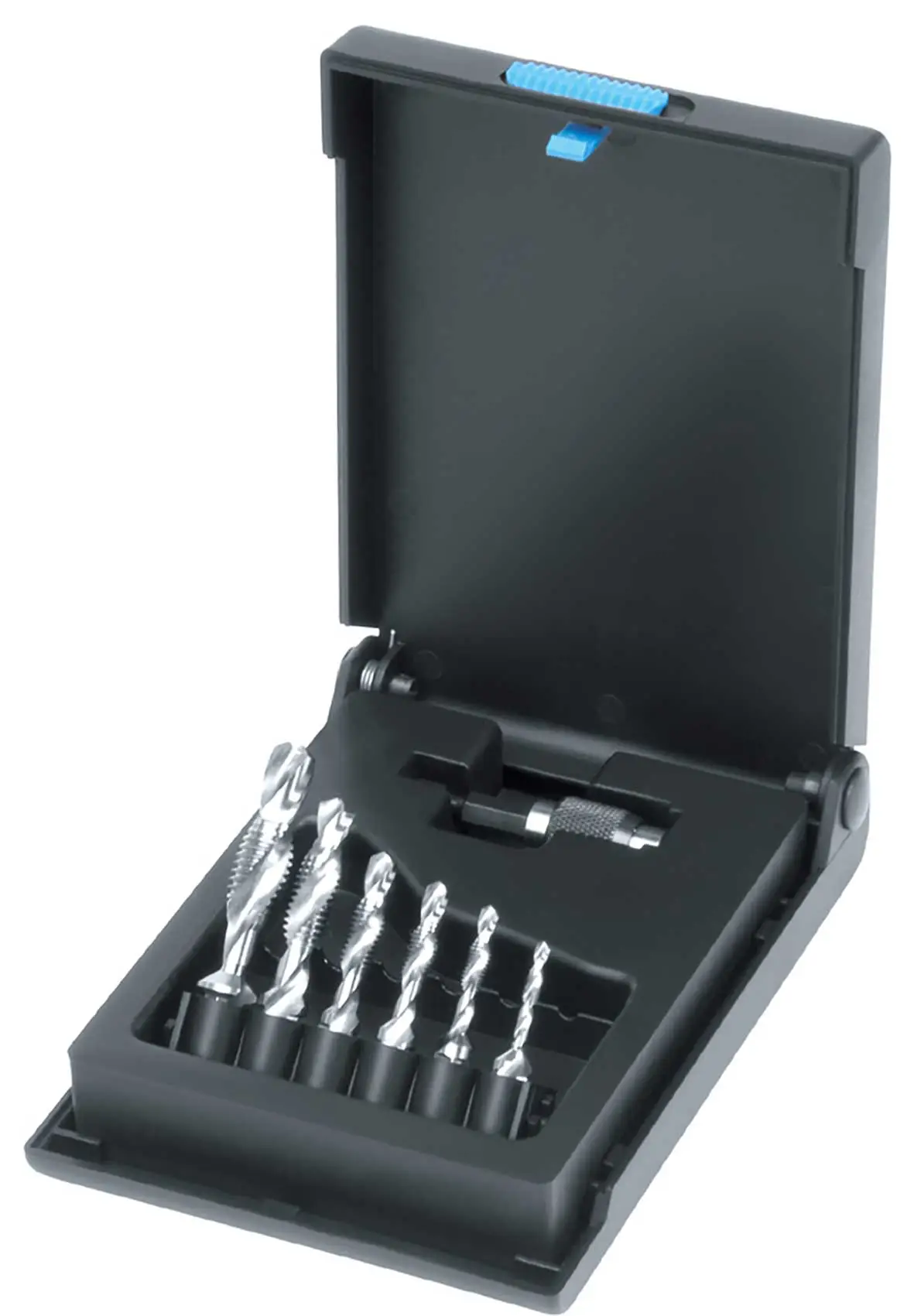 Q.C.1 Combined tap bits 1/4" (set of 7 pcs.) incl. bit holder M 3 - M 10
