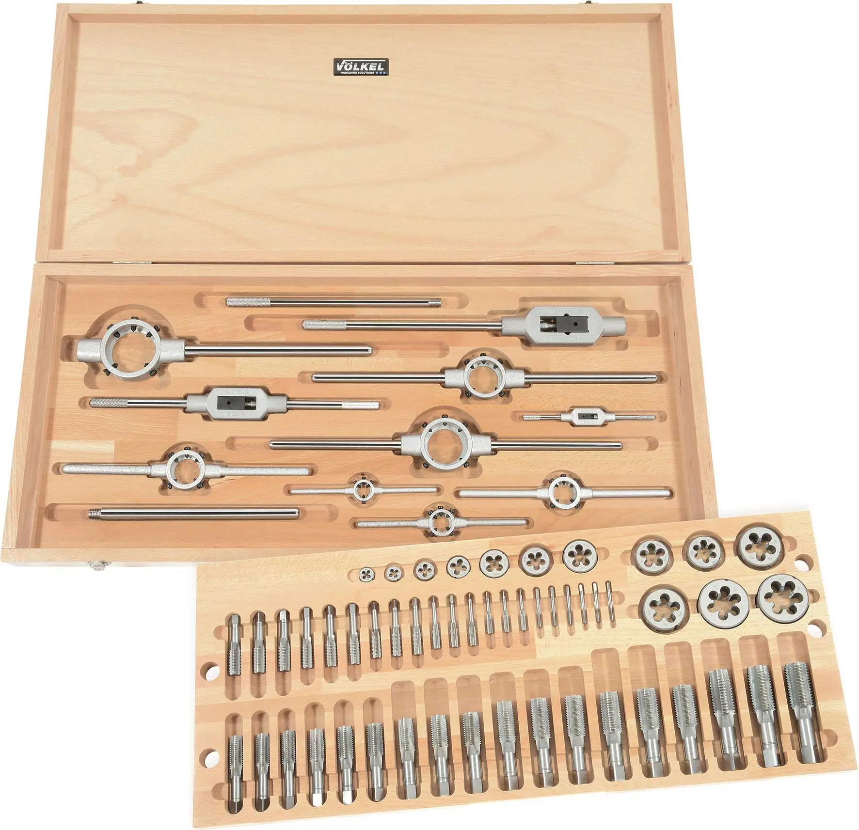 Hand taps and round dies (set of 30 pcs.) G (BSP) 1/4 - 1.1/2