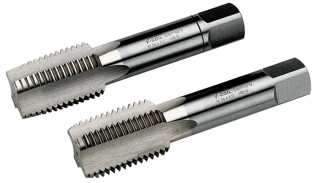 Hand Tap set of 2 pcs. ISO 529 HSS-G G (BSP) 1/8 – G (BSP) 1“