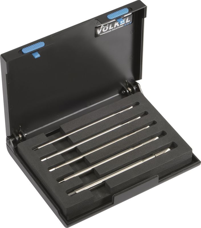 Machine taps (150 mm) extra long, with reduced shank (set of 5 pcs.) ~DIN 371 Form B M 4 - M 10
