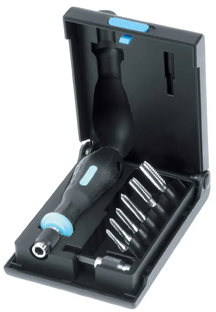 Q.C.2 Threading bits 1/4" (set of 8 pcs.) incl. bit holder + bit screwdriver M 3 - M 10