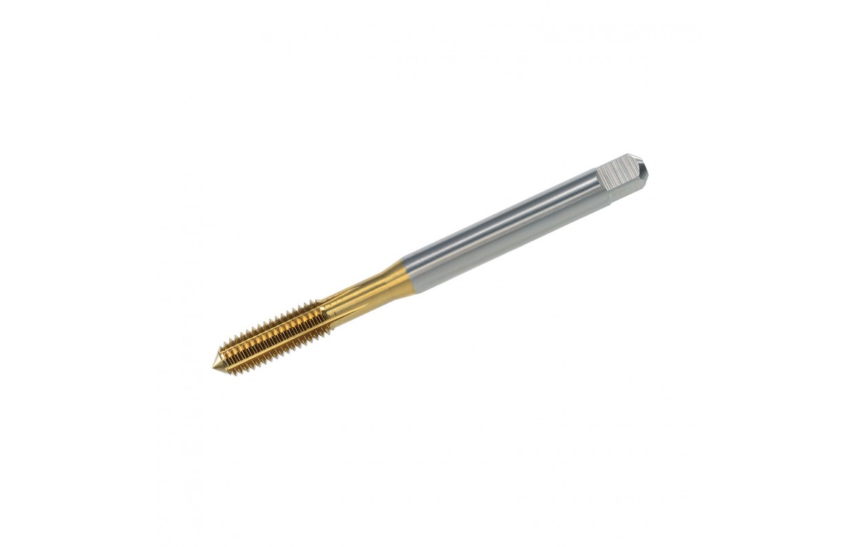 High-Speed Steel M2 x 0.40 Size ONYX 34800 Metric CNC Style Spiral Point Tap Steam Oxide over Nitride Finish 2 Flutes Plug Type D3 Pitch Diameter 