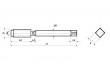 Machine Tap JIS B-4430 Form B HSSE UNC No. 4 – UNC 1”