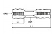 HexTap - Maschi doppio con filiere (set di 22 pezzi) M 3 – M 20